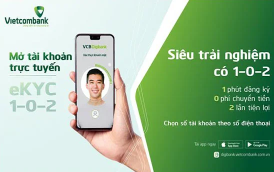 Mở tài khoản Vietcombank hoàn toàn trực tuyến