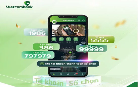 Mở tài khoản thanh toán số chọn trên VCB Digibank