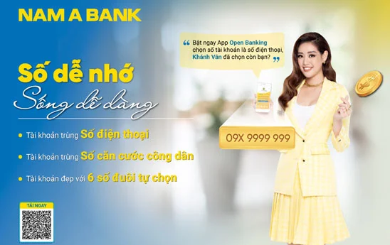 NamABank triển khai dịch vụ lựa chọn tài khoản đẹp