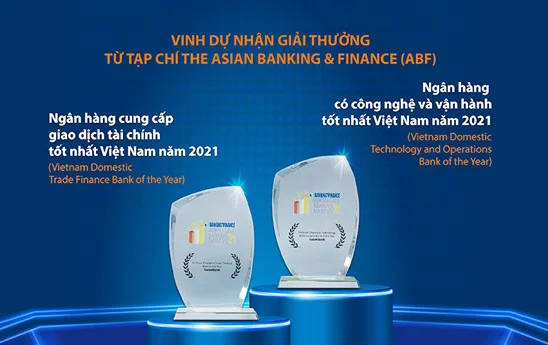 Sacombank nhận 2 giải thưởng từ The Asian Banking and Finance