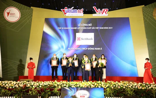 SeABank lọt Top 50 doanh nghiệp có lợi nhuận xuất sắc Việt Nam 2021