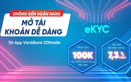 VietABank ra mắt dịch vụ Mở tài khoản trực tuyến