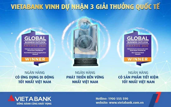 VietABank vinh dự nhận 3 giải thưởng quốc tế uy tín