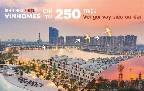 Vietcombank ưu đãi cho vay mua nhà tại dự án Vinhomes