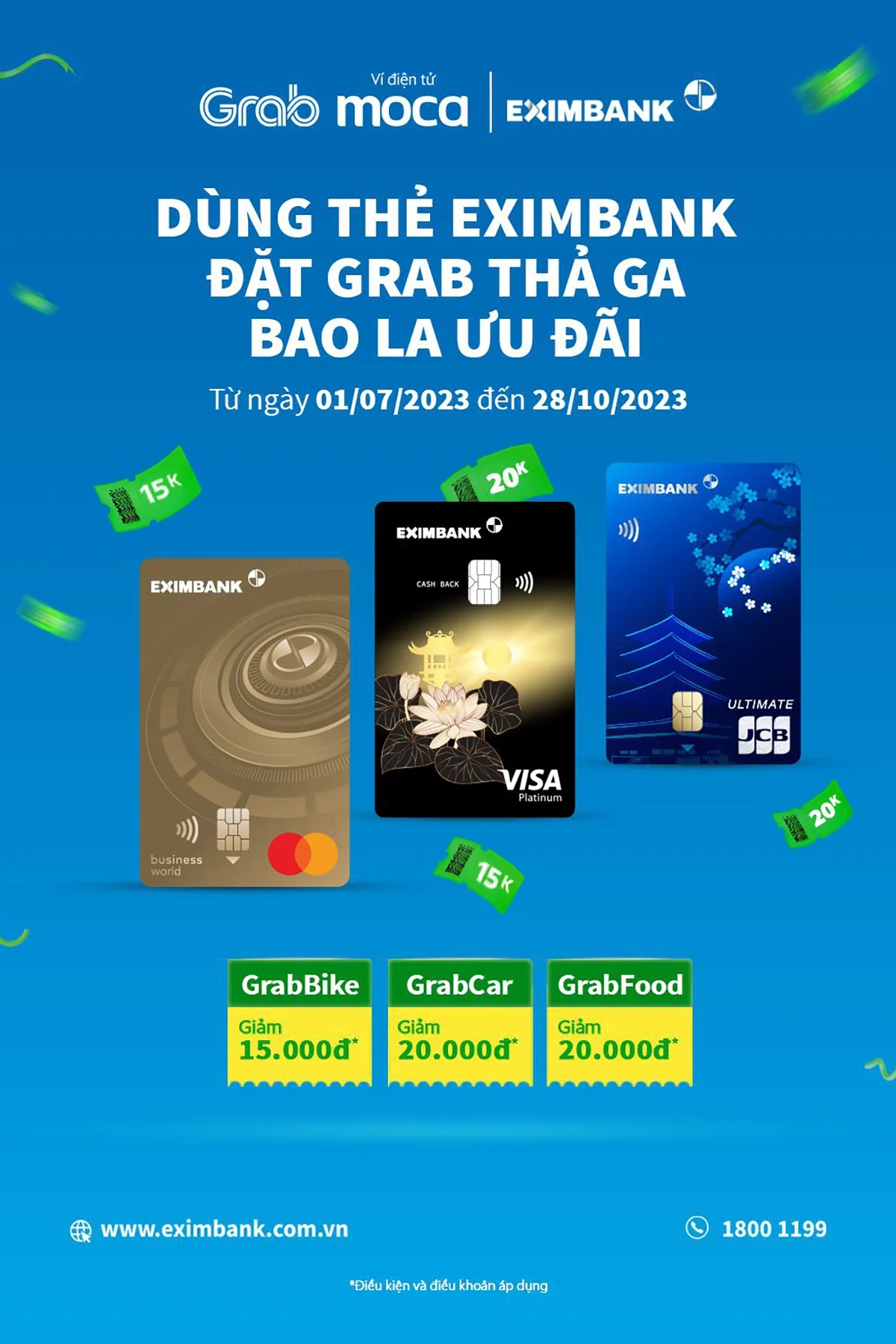 chu the eximbank nhan uu dai trong chuong trinh dat grab tha ga bao la uu dai