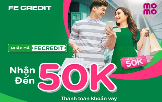 FE Credit tặng thẻ qua khi thanh toán khoản vay