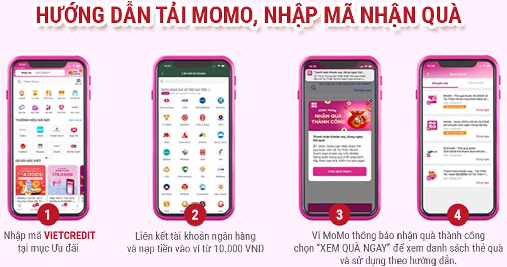VietCredit uu dai khach hang moi toi 150K khi thanh toan khoan vay qua MoMo 2