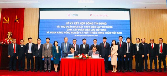 Agribank va Tap doan Dien luc Viet Nam ky Hop dong tin dung 1
