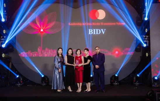 BIDV được Tổ chức thẻ quốc tế Mastercard vinh danh tại 02 giải thưởng