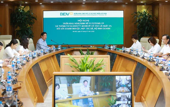 BIDV tích cực triển khai chương trình hỗ trợ lãi suất