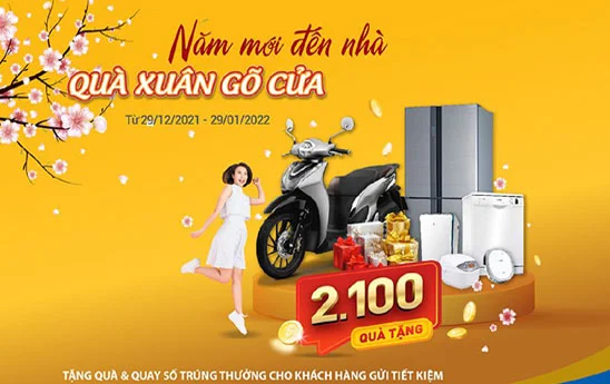 BaoVietBank khuyến mại “Năm mới đến nhà - Quà xuân gõ cửa”