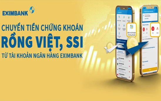 Chuyển tiền chứng khoán Online từ tài khoản Eximbank
