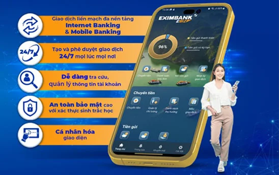 Eximbank ra mắt ứng dụng dành cho Doanh nghiệp