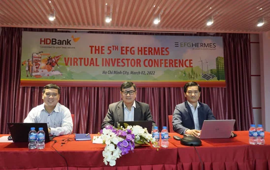 HDBank tổ chức Hội nghị nhà đầu tư cùng Quỹ quốc tế EFG Hermes
