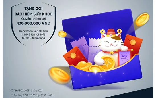 MBBank lì xì cho khách hàng mua mới Hợp đồng bảo hiểm nhân thọ