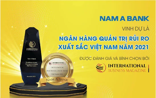 NamABank nhận giải thưởng quốc tế Ngân hàng quản trị rủi ro xuất sắc Việt Nam năm 2021