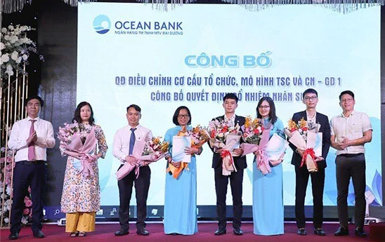 OceanBank tổ chức bổ nhiệm 10 cán bộ tại Trụ sở chính