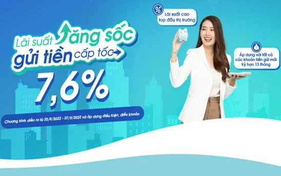 OceanBank với chương trình “Lãi suất tăng sốc, gửi tiền cấp tốc”
