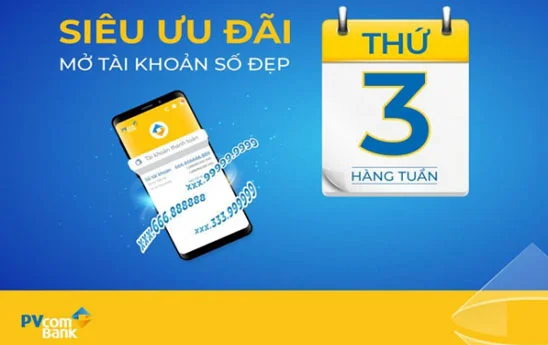 PVcomBank ưu đãi hấp dẫn “Ngày vàng số đẹp”