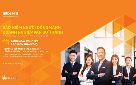SHB giảm thêm 0,3% lãi suất cho vay đối với doanh nghiệp tham gia chương trình về bảo hiểm