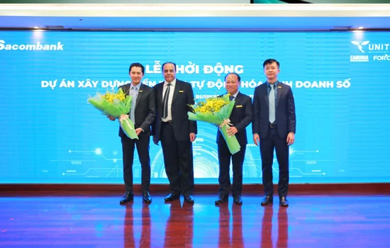 Sacombank khởi động dự án xây dựng nền tảng tự động hóa kinh doanh số