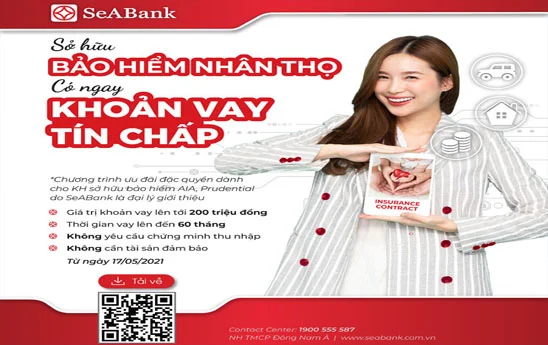 SeABank ưu đãi khách hàng bảo hiểm nhân thọ