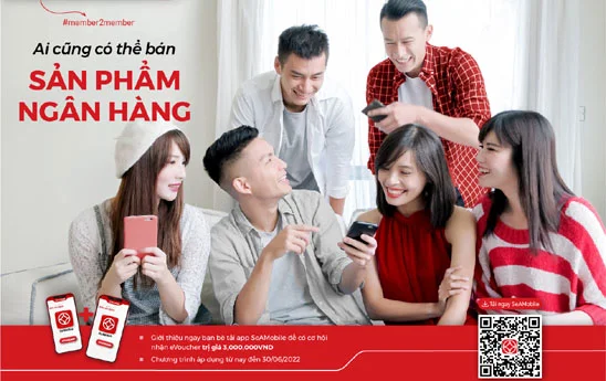 SeABank ưu đãi người giới thiệu khách hàng sử dụng ngân hàng số SeAMobile/SeANet