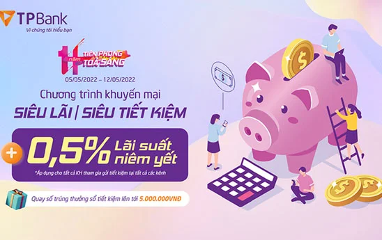 TPBank quà tặng tháng 5 mừng sinh nhật
