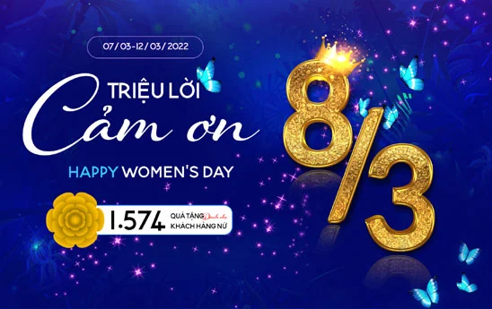 Triệu lời cảm ơn ngày 08/03