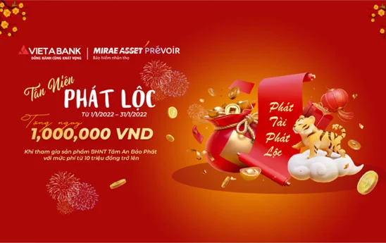 VietABank lì xì khách hàng tham gia bảo hiểm nhân thọ MAP Life
