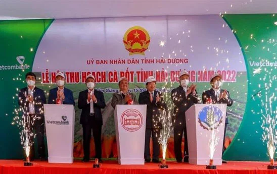 Vietcombank Hải Dương đồng hành quảng bá thương hiệu nông sản Việt Nam