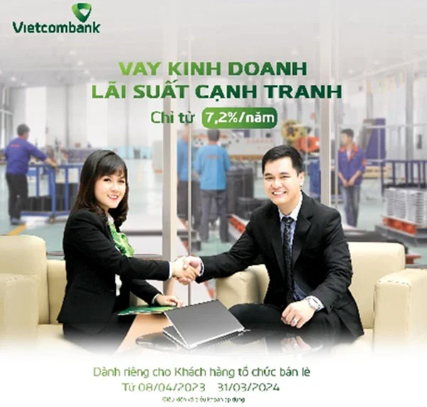 Vietcombank danh 55000 ty dong cho khach hang to chuc 1