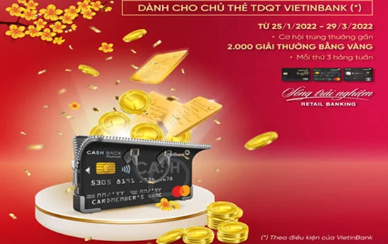 VietinBank khuyến mại chủ thẻ tín dụng quốc tế