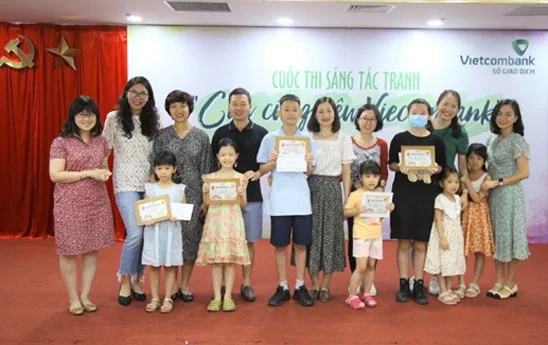 Sở giao dịch Vietcombank tổ chức cuộc thi sáng tác tranh “Con cũng yêu Vietcombank” năm 2022