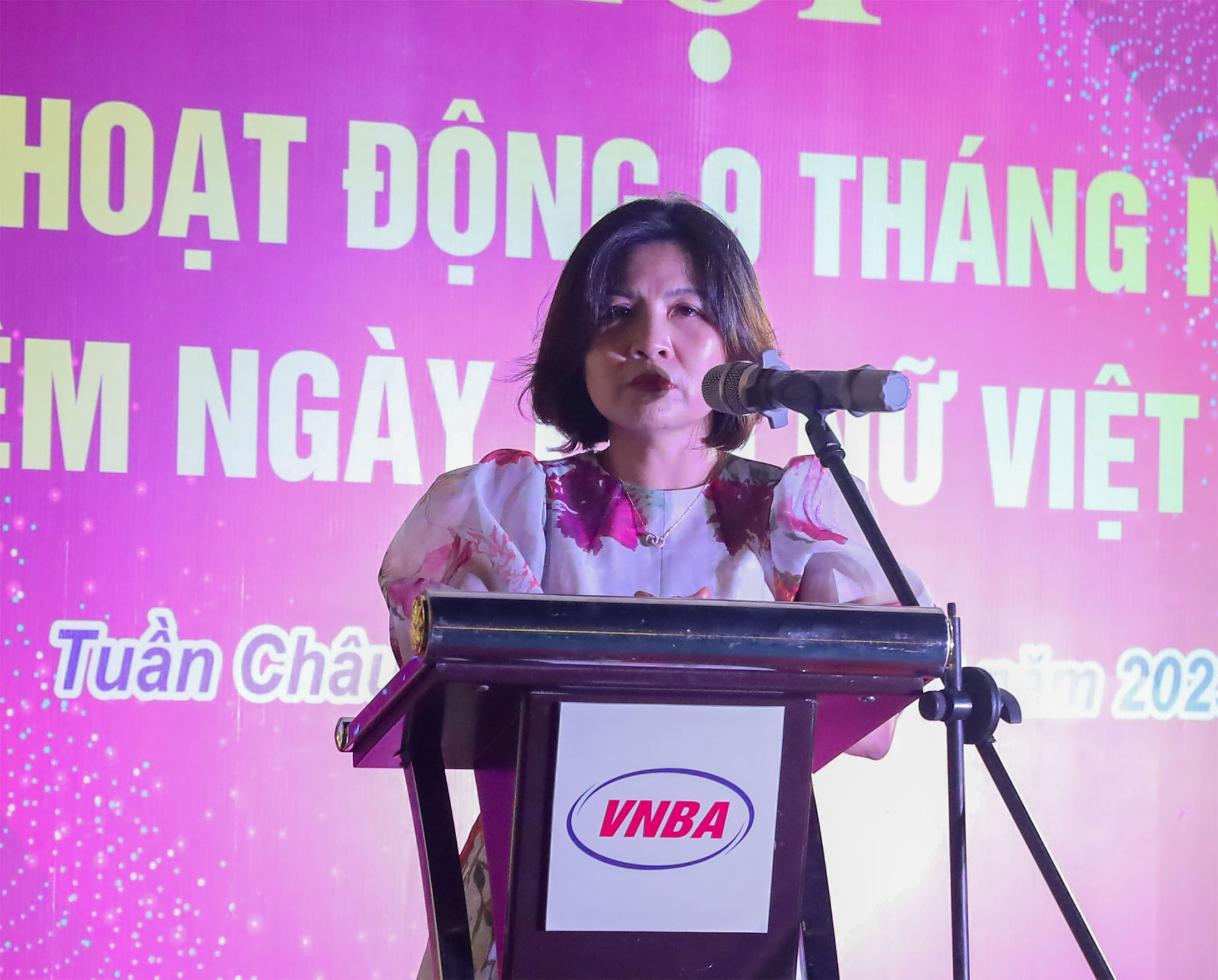 Bà Nguyễn Thị Xuân, Chủ tịch công đoàn, Trưởng Ban Pháp luật - Nghiệp vụ, Cơ quan Thường trực VNBA