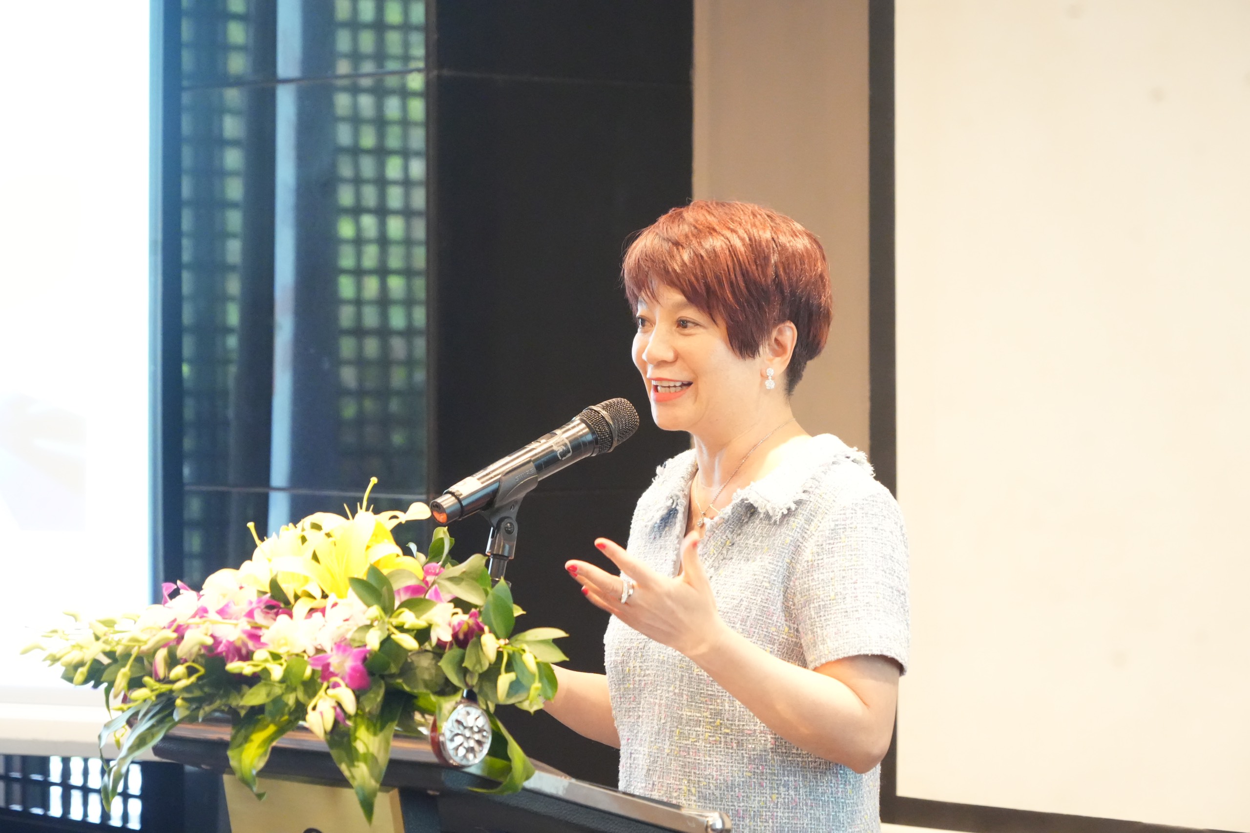 Bà Tina Phan - Giám đốc Khu vực Đông Dương của HKTDC
