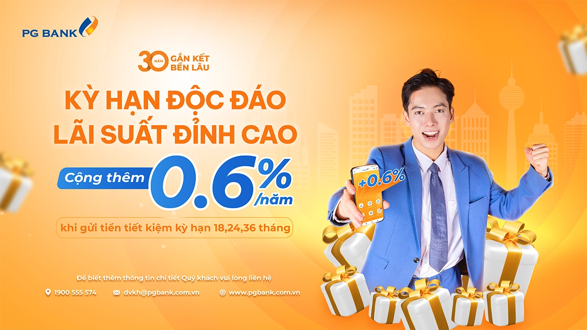 PG Bank tri ân khách hàng với chương trình “30 năm gắn kết bền lâu"