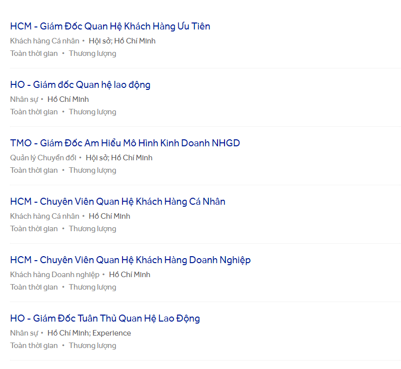 ACB tuyển dụng