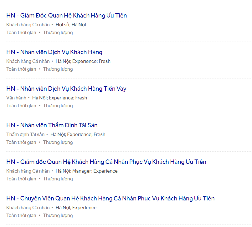 ACB tuyển dụng