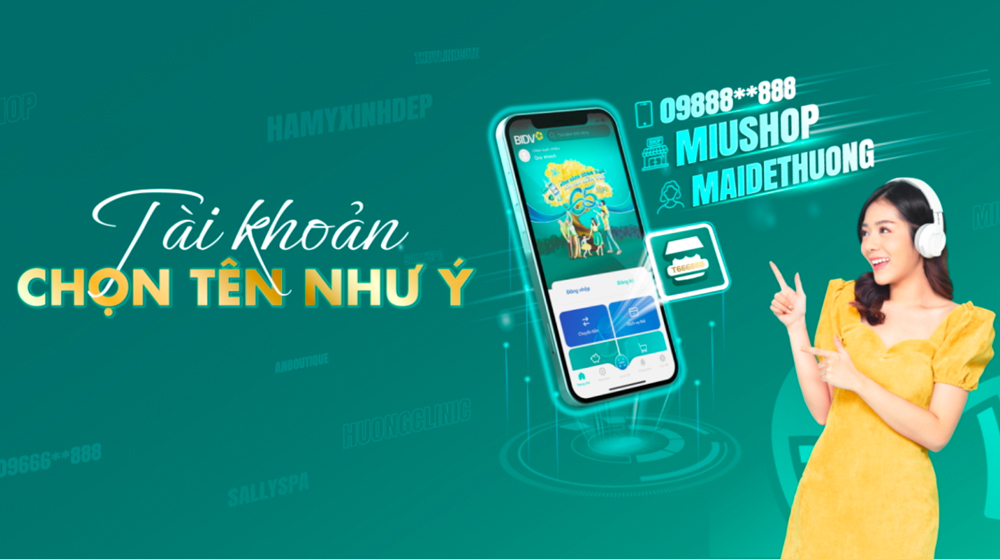 Hiện BIDV đang miễn phí hoàn toàn khi đặt nickname cho tài khoản ngân hàng