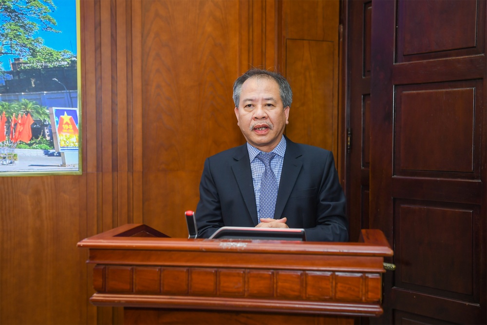 Đ/c Đoàn Văn Thắng Phát biểu nhận nhiệm vụ phụ trách điều hành hoạt động Hội đồng thành viên VAMC