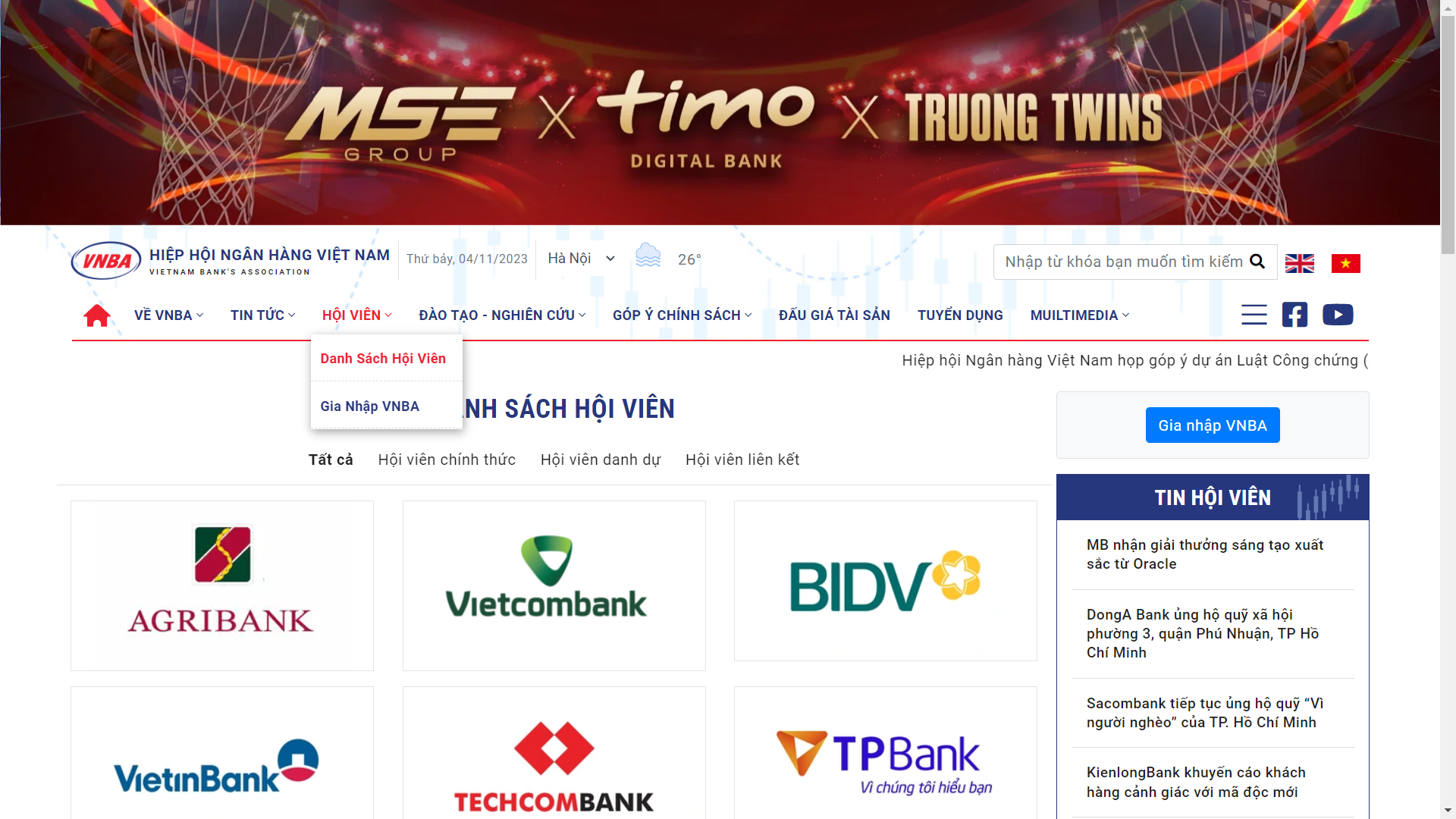 Thông tin hiển thị rõ ràng, chọn mục đơn giản