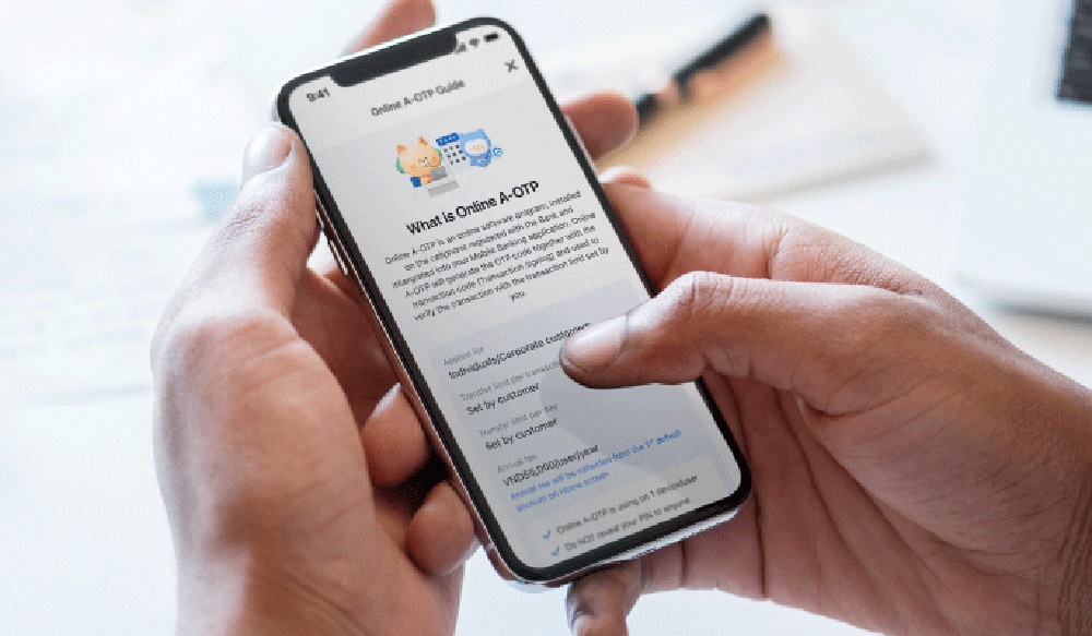 Công cụ bảo mật “Online A-OTP” trên ứng dụng SOL