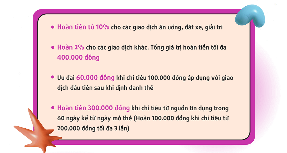 Ưu đãi khi dùng thẻ tín dụng TPBank