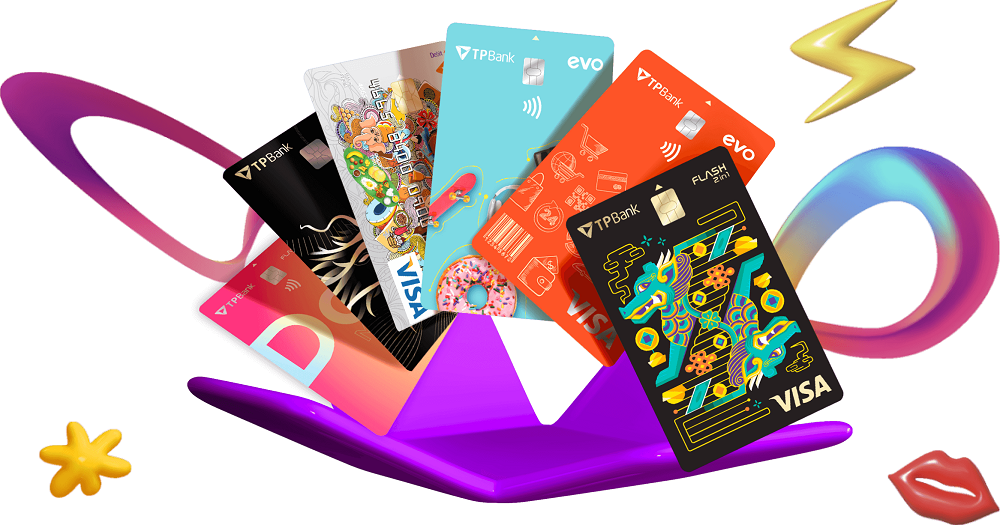 Các dòng thẻ độc đáo của TPBank
