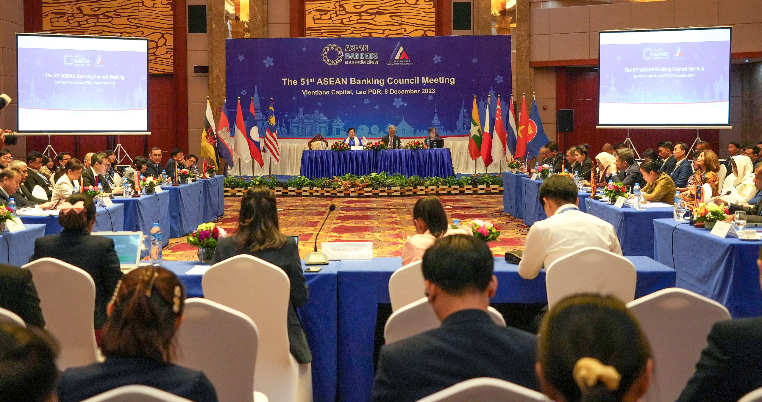 Toàn cảnh Hội nghị Hội đồng Hiệp hội Ngân hàng ASEAN lần thứ 51. Ảnh: Bảo Đăng