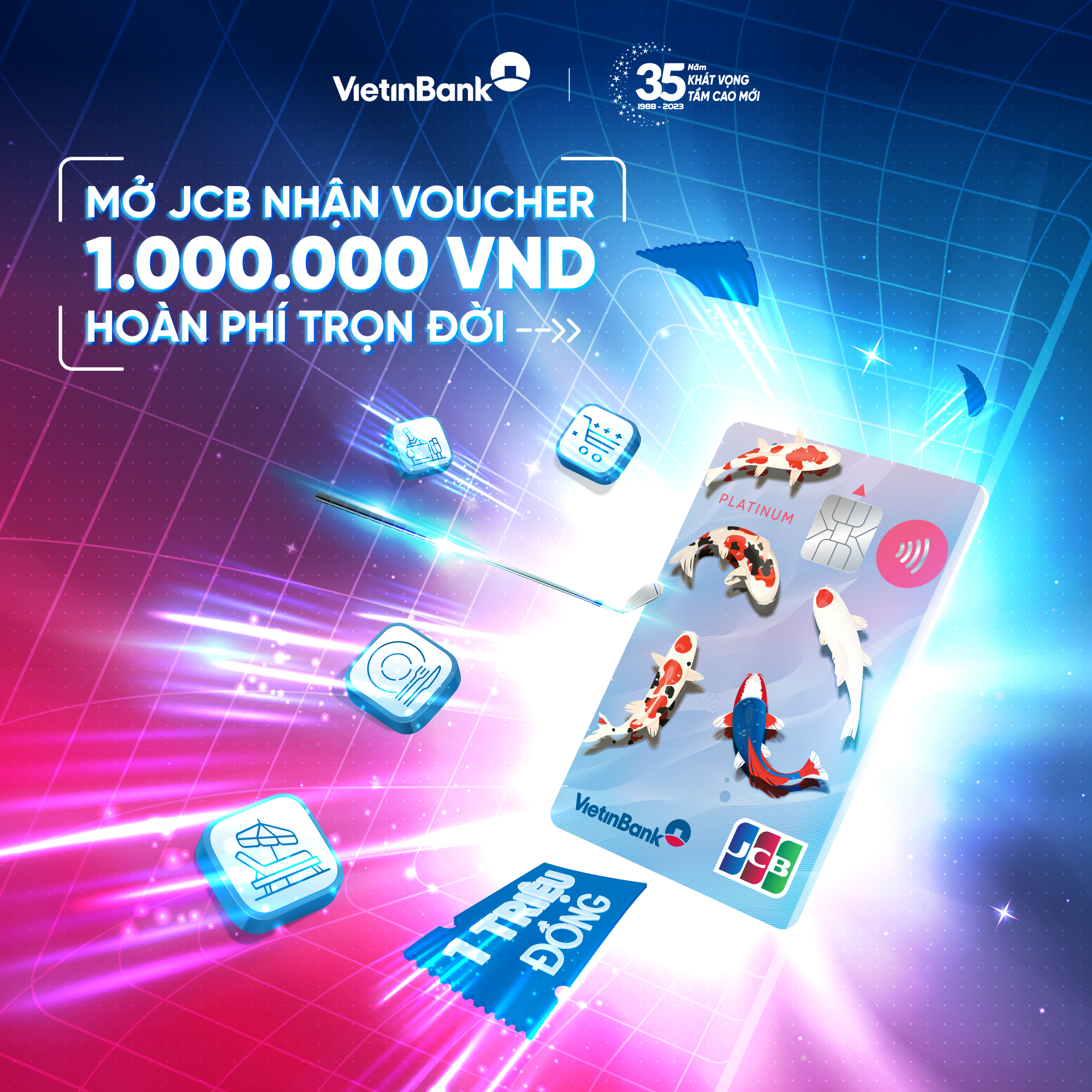 VietinBank ra mắt sản phẩm thẻ VietinBank JCB Platinum, có thiết kế hiện đại mang đậm giá trị văn hóa Nhật Bản cùng nhiều ưu đãi (Ảnh: Vietinbank).