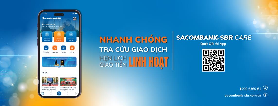 Sacombank-SBR ra mắt ứng dụng chăm sóc khách hàng thông minh