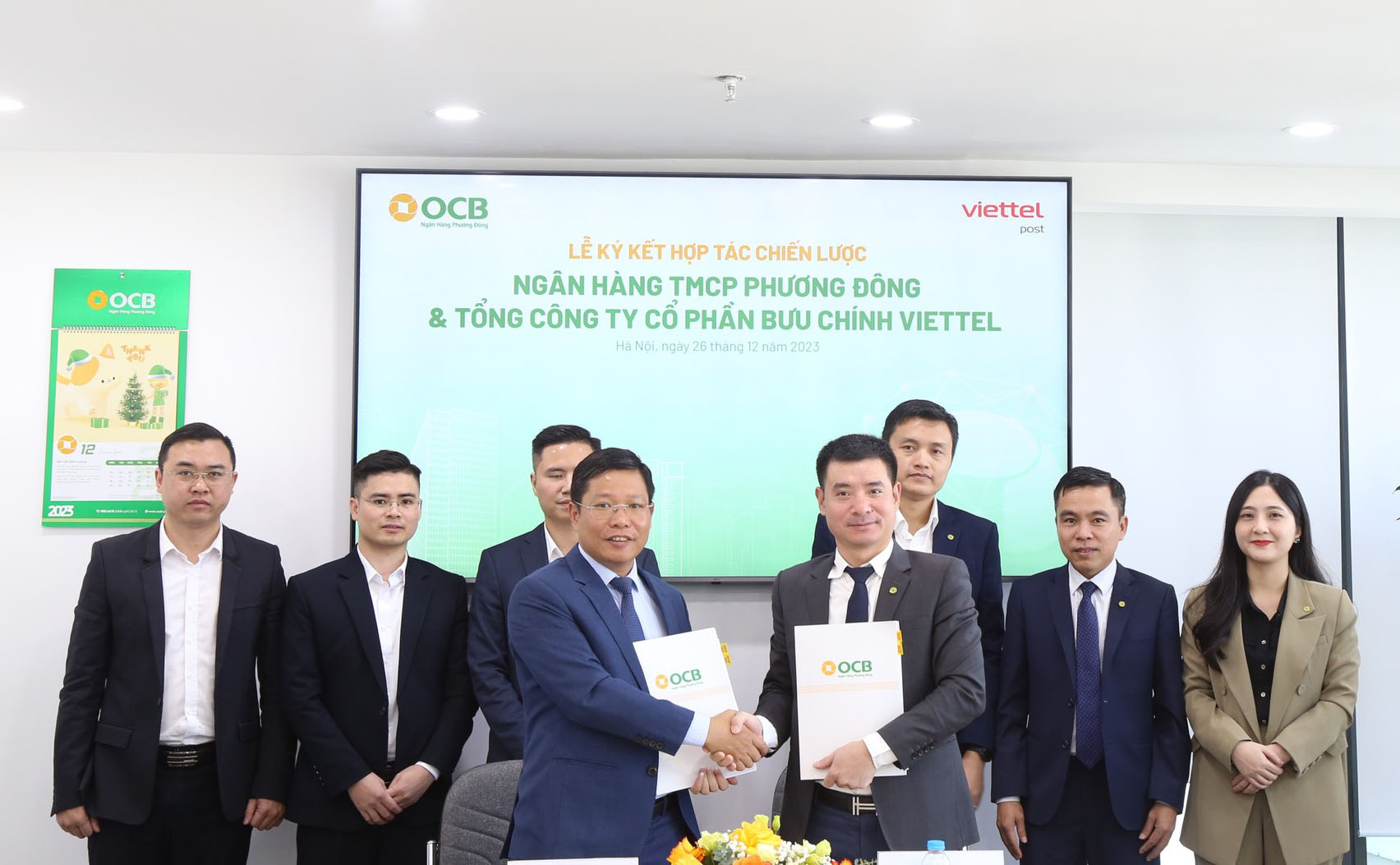 OCB và Viettel Post ký kết thành công thỏa thuận hợp tác giữa hai bên