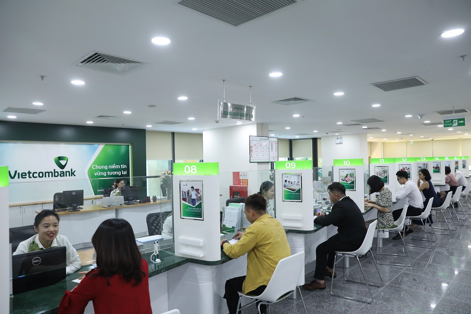 Phòng giao dịch Vietcombank (Ảnh minh họa)